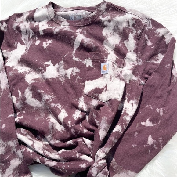 Carhartt Reverse Dye Long Sleeve (Deep Wine) - Picture 3 of 5